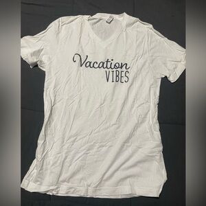 Pink Lily White 'Vacation Vibes' Short Sleeve Tee